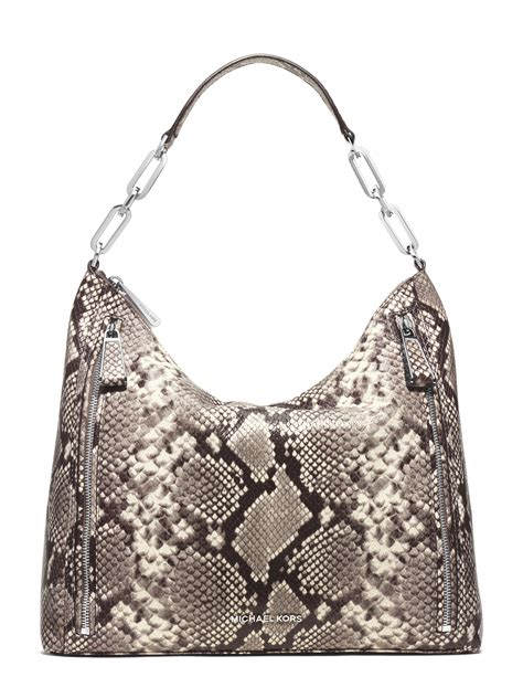 large snake leather shoulder bag